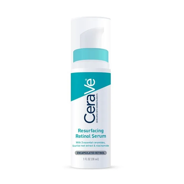 CeraVe Resurfacing Retinol Serum pump bottle