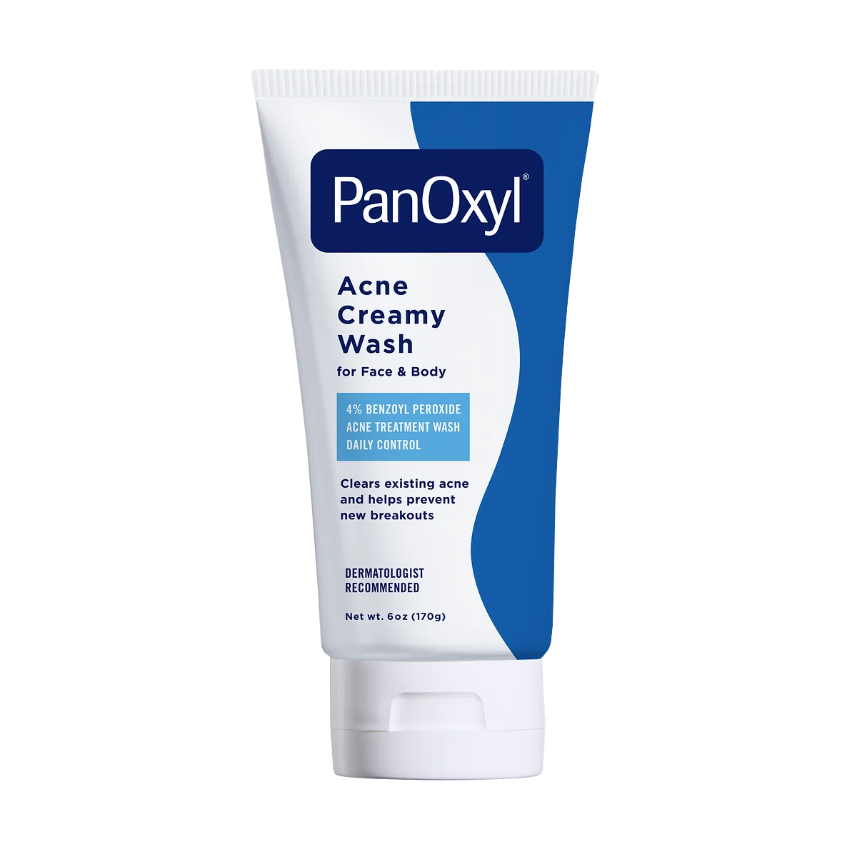 PanOxyl Acne Creamy Wash 4% benzoyl peroxide 6 oz tube